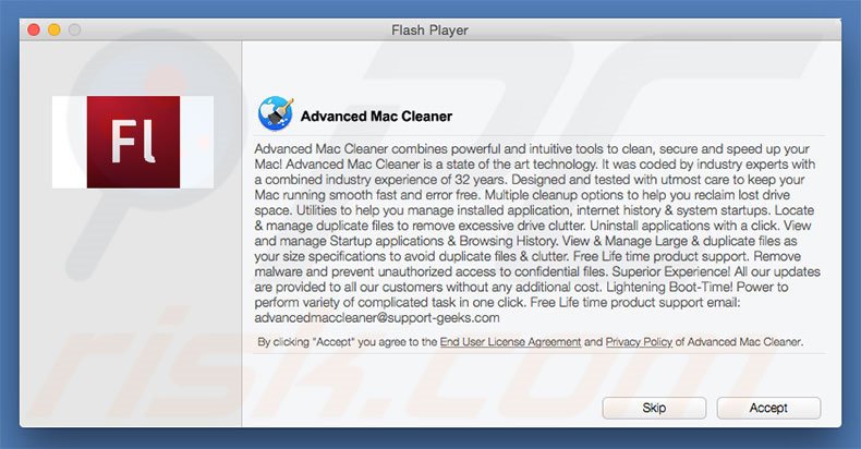 mac advanced cleaner remove